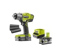Pack RYOBI boulonneuse à chocs 18V One+ - 1 batterie 2.0Ah - 1 chargeur R18IW3-120S - 1 batterie 5.0Ah Lithium-ion RB18L50