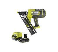 Pack RYOBI Cloueur de finition incliné à air comprimé R15GN18-0 - 18V One+ - 1 batterie 2.0Ah - 1 chargeur rapide RC18120-120