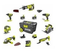 Pack Ryobi Combo 8 outils 2 batteries 5.0Ah et 1 batterie 2.0Ah