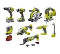 Pack RYOBI Combo 9 outils - 2 batteries 5.0Ah et 2.0Ah - 1 chargeur - R18CK9-252S G