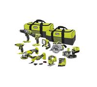 Pack RYOBI Combo 9 outils - 1 batterie 5.0Ah - 1 batterie 2.0Ah - 1 chargeur - R18CK9-252SL