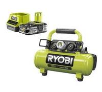 Pack RYOBI Compresseur à cuve 18V One Plus - 4L R18AC-0-1 Batterie 2.5Ah - 1 Chargeur rapide RC18120-125