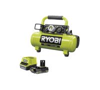 Pack RYOBI Compresseur à cuve R18AC-0 - 18V One Plus - 4L - 1 batterie 2.0Ah - 1 chargeur rapide RC18120-120