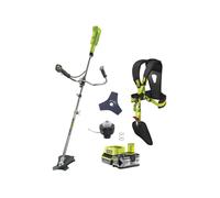 Pack RYOBI débroussailleuse 18V One+ OBC1820B - 1 batterie 4.0Ah - 1 chargeur 2.0Ah RC18120-140