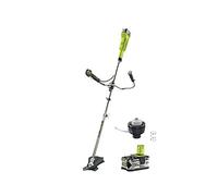 Pack RYOBI débroussailleuse 18V OnePlus LithiumPlus RBC18X20B4F - 1 batterie 5.0Ah RB18L50 - tête complète simple fil diamètre 1,6mm RAC114