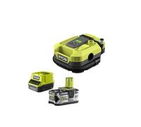 Pack RYOBI gonfleur compresseur 18V R18MI-0 - 1 batterie 5.0Ah - 1 chargeur rapide RC18120-150