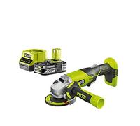 Pack RYOBI Meuleuse d'angle 18 V One+ R18AG-0-1 Batterie 2.5Ah - 1 Chargeur rapide RC18120-125