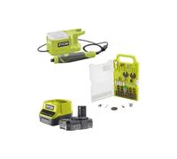 Pack RYOBI - Mini outil multifonction 18V One+ RRT18-0 - Kit 155 accessoires - 1 batterie 2.0Ah - 1 chargeur