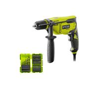 Pack RYOBI - Perceuse à percussion - RPD800-K - 800W - Coffret antichocs empilable RAK38SDD 38 accessoires de perçage-vissage - por