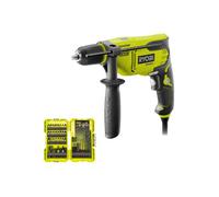 Pack RYOBI - Perceuse à percussion - RPD800-K - 800W - Coffret empilable impact RAK38DSDI2 38 accessoires perçage-vissage-boulonnage