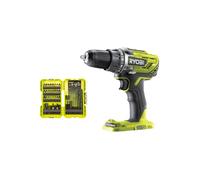 Pack RYOBI - Perceuse-visseuse R18DD3-0 - 18V One+ sans batterie ni chargeur - Coffret empilable impact RYOBI 38 accessoires perçag