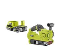 Pack RYOBI Ponceuse à bande 75 mm 18V One+ R18BS-0 - 1 Batterie 2.5Ah - 1 Chargeur rapide RC18120-125