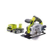 Pack RYOBI Scie circulaire 18V One+ diamètre 150 mm RWSL1801M - 1 Batterie 2.5Ah - 1 Chargeur rapide RC18120-125