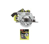 Pack RYOBI Scie circulaire Brushless 18V One+ 60mm R18CS7-0 - lame carbure 184mm 24 dents CSB184A1