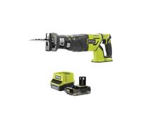 Pack RYOBI Scie sabre R18RS7-0 - Brushless 18V One+ - 1 batterie 2.0Ah - 1 chargeur rapide RC18120-120