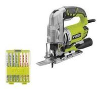 Pack RYOBI Scie sauteuse pendulaire électrique 680W RJS1050-K - Coffret de 10 lames RAK10JSB