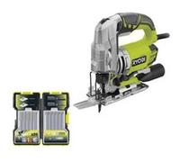 Pack RYOBI Scie sauteuse pendulaire électrique 680W RJS1050-K - Coffret de 20 lames RAK20JB