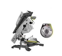 Pack RYOBI scie sur table et onglet électrique 1800W 254mm RTMS1800-G - lame carbure pour scies à coupe d'onglet 254mm SB254T48A1