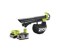 Pack RYOBI Souffleur aspiro-broyeur 18V One+ Brushless OBV18 - 1 batterie 5.0Ah - 1 chargeur rapide 2.0Ah RC18120-150