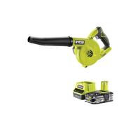 Pack RYOBI Souffleur d'atelier 18V One+ R18TB-0 - 1 Batterie 2.5Ah - 1 Chargeur rapide RC18120-125
