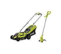 Pack RYOBI Tondeuse électrique 1300W 33cm RLM13E33S - Coupe bordures et dresse bordures 350W RLT3525