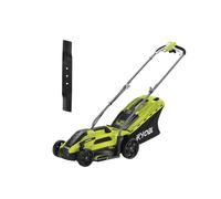 Pack RYOBI Tondeuse électrique 1300W Coupe 33cm RLM13E33S - Lame de tondeuse électrique 33cm RAC420