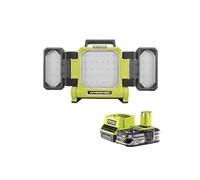 Pack RYOBI Triple panneau lumineux LED 18V One+ 3000 Lumens RLP18-0 - 1 Batterie 2.5Ah - 1 Chargeur rapide RC18120-125
