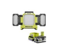 Pack RYOBI Triple panneau lumineux LED 18V OnePlus 3000 Lumens RLP18-0 - 1 Batterie 5.0Ah - 1 Chargeur rapide RC18120-150