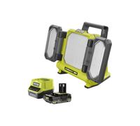 Pack RYOBI Triple panneau lumineux LED RLP18-0 - 18V One+ 3000 Lumens - 1 batterie 2.0Ah - 1 chargeur rapide RC18120-120
