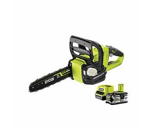 Pack RYOBI tronçonneuse 18V One+ OCS1830-1 batterie 5.0Ah - 1 chargeur 2.0Ah RC18120-150