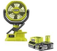 Pack RYOBI Ventilateur à pince 18V OnePlus RCF18-0 - 1 Batterie 2.5Ah - 1 Chargeur rapide RC18120-125