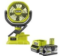 Pack RYOBI Ventilateur à pince 18V OnePlus RCF18-0 - 1 Batterie 5.0Ah - 1 Chargeur rapide RC18120-150 G
