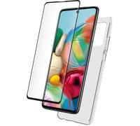 Pack Samsung G A71 Coque Transparente + Verre trempé Bigben