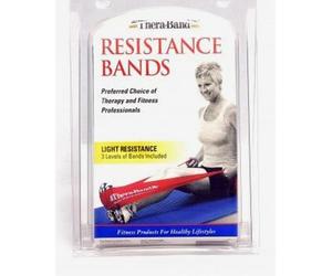 Pack sangles élastiques Thera-Band couleur blue noir résistance forte 1,5 m. x 15 cm.