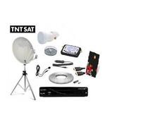 PACK SATELLITE CAMPING TNTSAT Trepied + Parabole pliable + Récepteur TNTSAT + Kit 1097+ Kit Coaxial