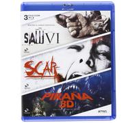 Pack: Saw Vi + Scar + Piraña (Blu-Ray) (Import) (2013) Tobin Bell; Angela Be