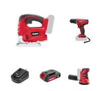 Pack Scie sauteuse Energizer - Scie sauteuse sans fil Energizer 20v + Visseuse Energizer 20V Sans Fil + 1 Batterie 20v 2ah + Ponceuse Circulaire Sans Fil Energizer 20V + 1 Chargeur de batterie