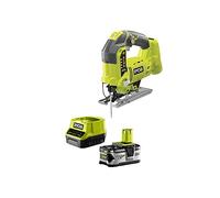 Pack scie sauteuse pendulaire RYOBI 18 V One+ R18JS-0-1 batterie 18V One+ 4.0Ah LithiumPlus - 1 chargeur rapide 2.0Ah Lithium-ion RC18120-140