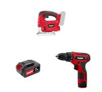Pack Scie Sauteuse/Visseuse Energizer - Scie sauteuse sans fil Energizer 20v + Visseuse Energizer Batterie intégrée + 1 Batterie 20v 4ah