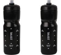 Pack Sense Soft 80-Lot De Deux Bidons Velo Et Vtt-Gourde Sport Souple Et Inodore-Bidon Eau Sans Bpa-Tetine Silicone-Noir,2 X 800 Ml