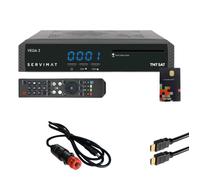 Pack SERVIMAT Récepteur satellite Full HD + Carte TNTSAT V6 + Câble HDMI + Câble 12V