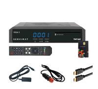 Pack SERVIMAT Récepteur satellite Full HD + Carte TNTSAT V6 + Câble HDMI + Câble 12V + Déport IR