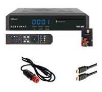 pack récepteur satellite full hd carte tntsat v6 câble hdmi câble 12v