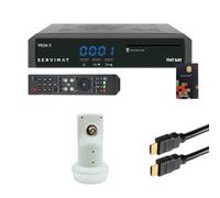 Pack Récepteur satellite Full HD + Carte TNTSAT V6 + Câble HDMI + LNB Single