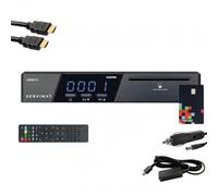 Servimat récepteur satellite hd + carte tntsat v6 + câble hdmi + câble 12v + déport ir G