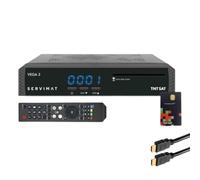 Pack récepteur tv satellite full hd + carte d'accès tntsat v6 + câble hdmi G