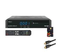 Servimat Pack récepteur TV satellite Full HD – carte d'accès TNTsat V6 – câble HDMI