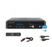 Servimat Pack Récepteur TV satellite HD – carte Fransat PC6 + Câble HDMI + Câble 12V