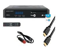 pack servimat récepteur tv satellite hd carte fransat pc7 câble hdmi câble 12v