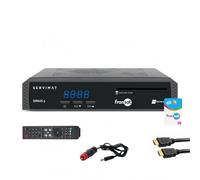 pack récepteur tv satellite hd carte fransat pc7 câble hdmi câble 12v